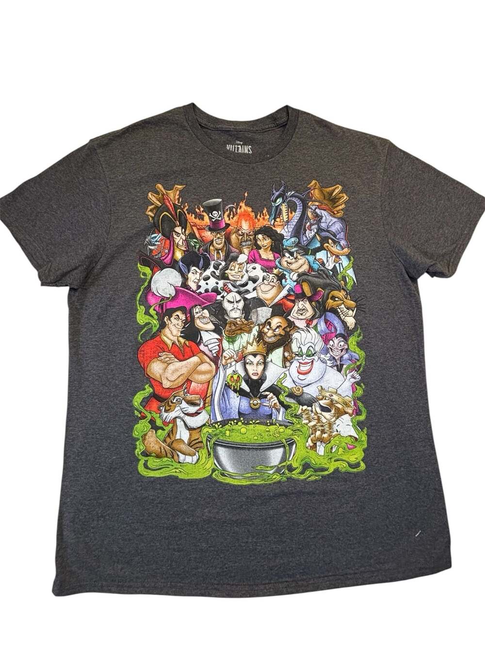 Disney Villains Collage Charcoal Heather Graphic T-Shirt